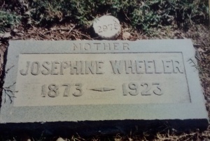 Josephine Tewksbury William Wheeler tombstone